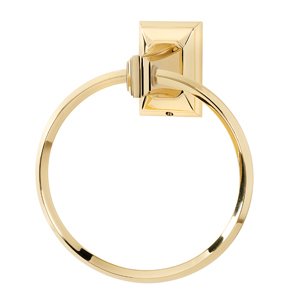 6" Towel Ring in Polished Brass