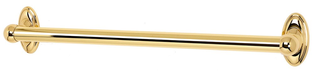 24" Residential Grab Bar (1 1/4" Diameter) in Polished Brass
