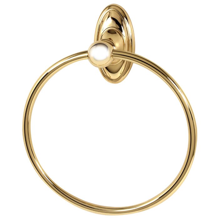 7" Towel Ring in Unlacquered Brass