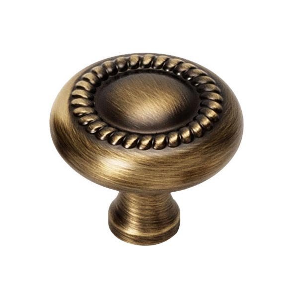 Solid Brass 1 1/4" Knob in Antique English