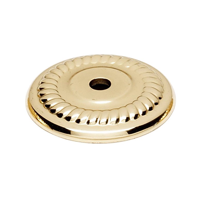 Solid Brass 1 1/4" Backplate for A812-14 in Polished Brass