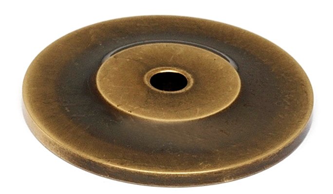 Solid Brass 1 1/4" Backplate in Antique English Matte