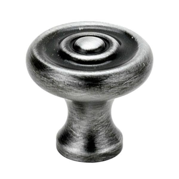 Solid Brass 3/4" Knob in Antique Pewter
