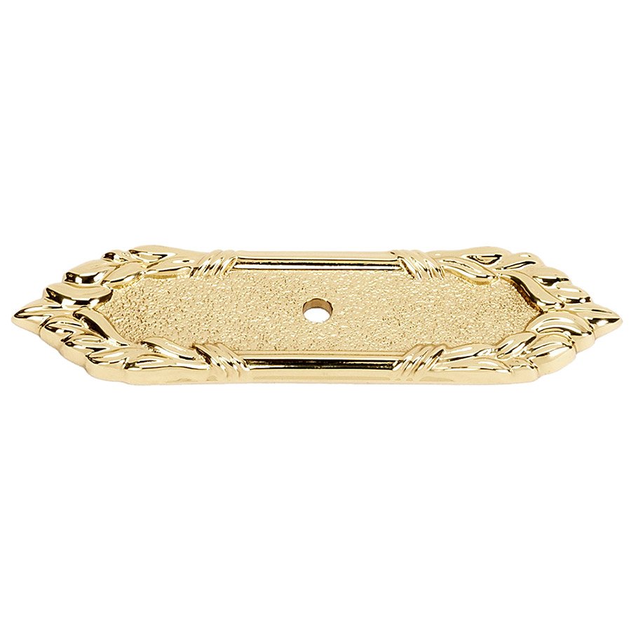 Solid Brass 4 1/4" Backplate in Unlacquered Brass