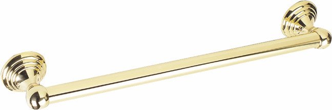 24" Residential Grab Bar (1 1/4" Diameter) in Polished Brass