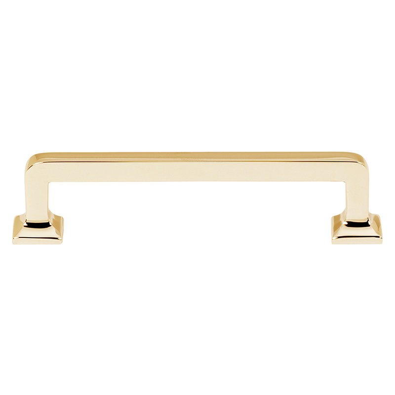 4" Centers Handle in Unlacquered Brass