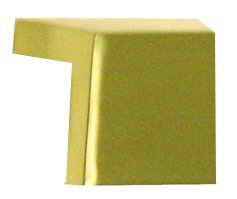 Solid Brass 3/4" Centers Tab Pull in Unlacquered Brass