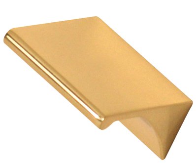 Solid Brass 1 1/2" Centers Tab Pull in Polished Brass