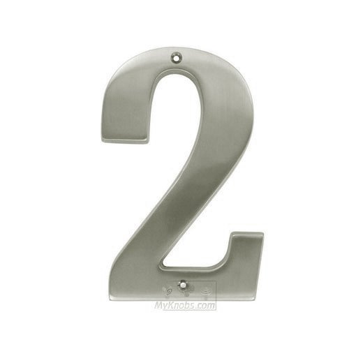 5" House Number ( 2 ) in Satin Nickel