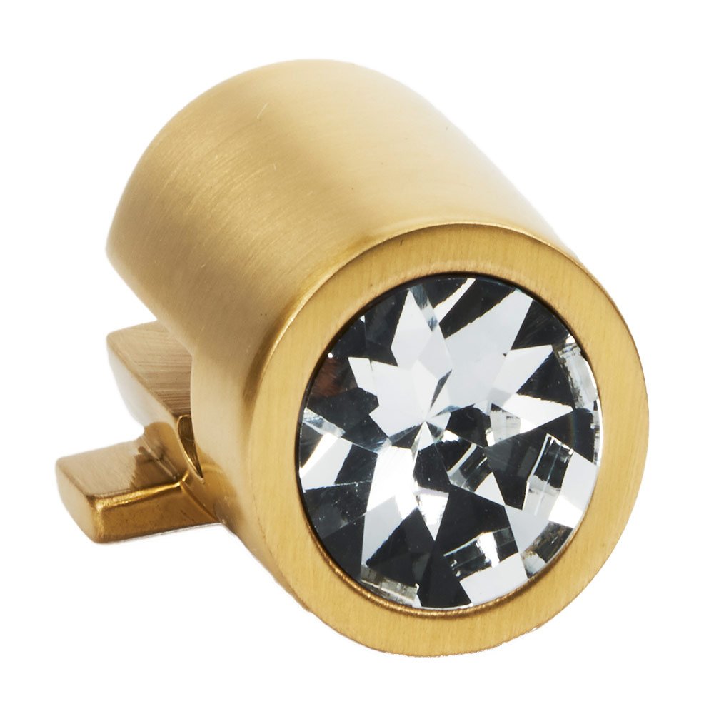 Crystal Small Round Mount for Rings 1 1/2", 2", 2 1/2" in Satin Brass