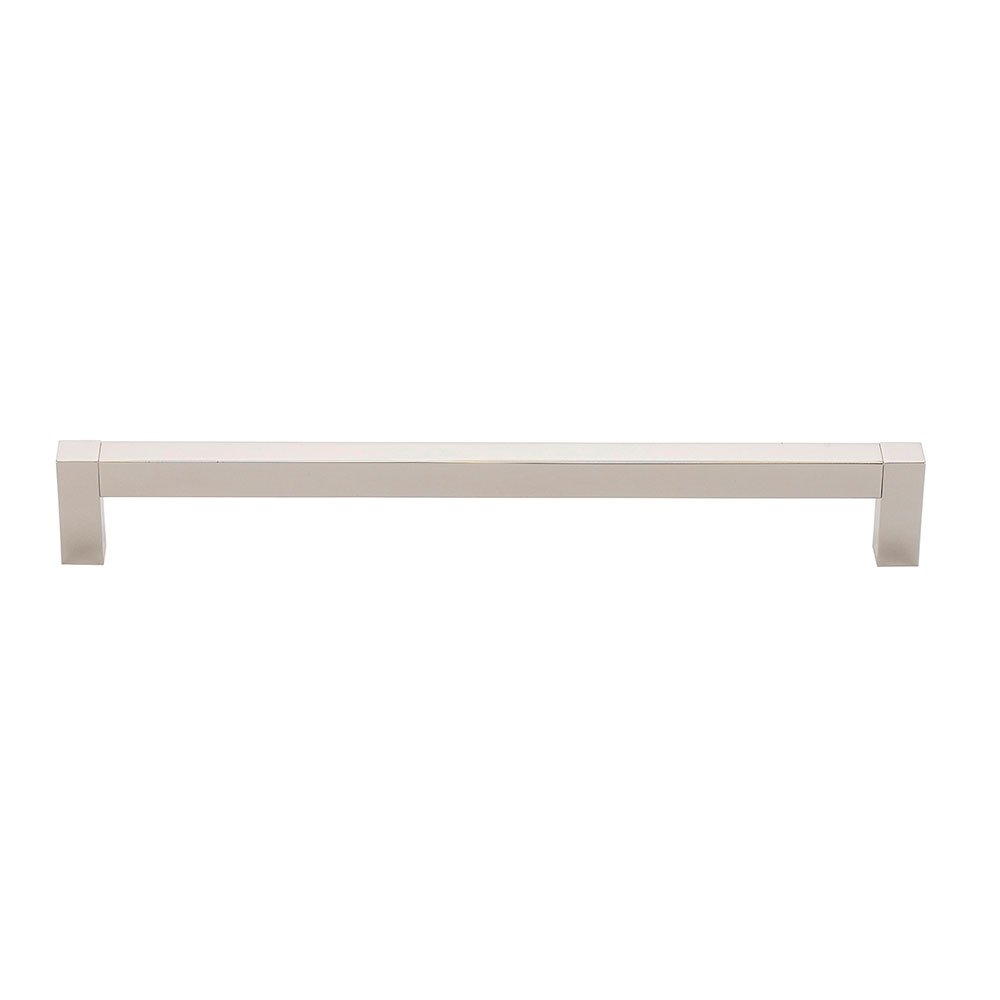 Solid Brass 12" Centers Contemporary Appliance Pull in Polished Nickel