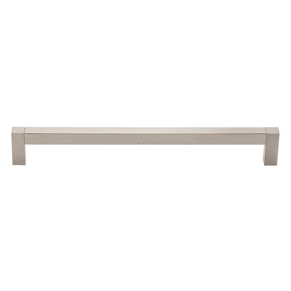 Solid Brass 12" Centers Contemporary Appliance Pull in Satin Nickel