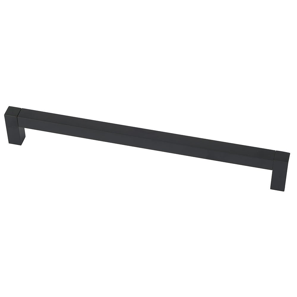 Solid Brass 18" Centers Contemporary Appliance Pull in Matte Black