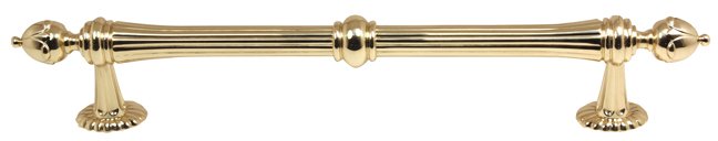 Solid Brass 12" Centers Appliance Pull in Unlacquered Brass