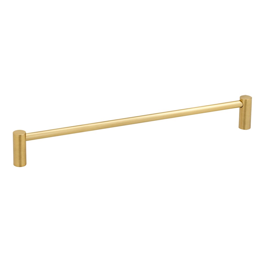 Solid Brass 12" Centers Oversized Pull in Satin Brass