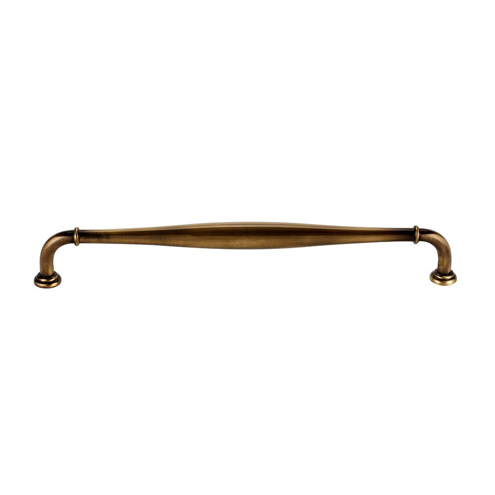 Solid Brass 18" Centers Traditional Oversized Pull in Antique English