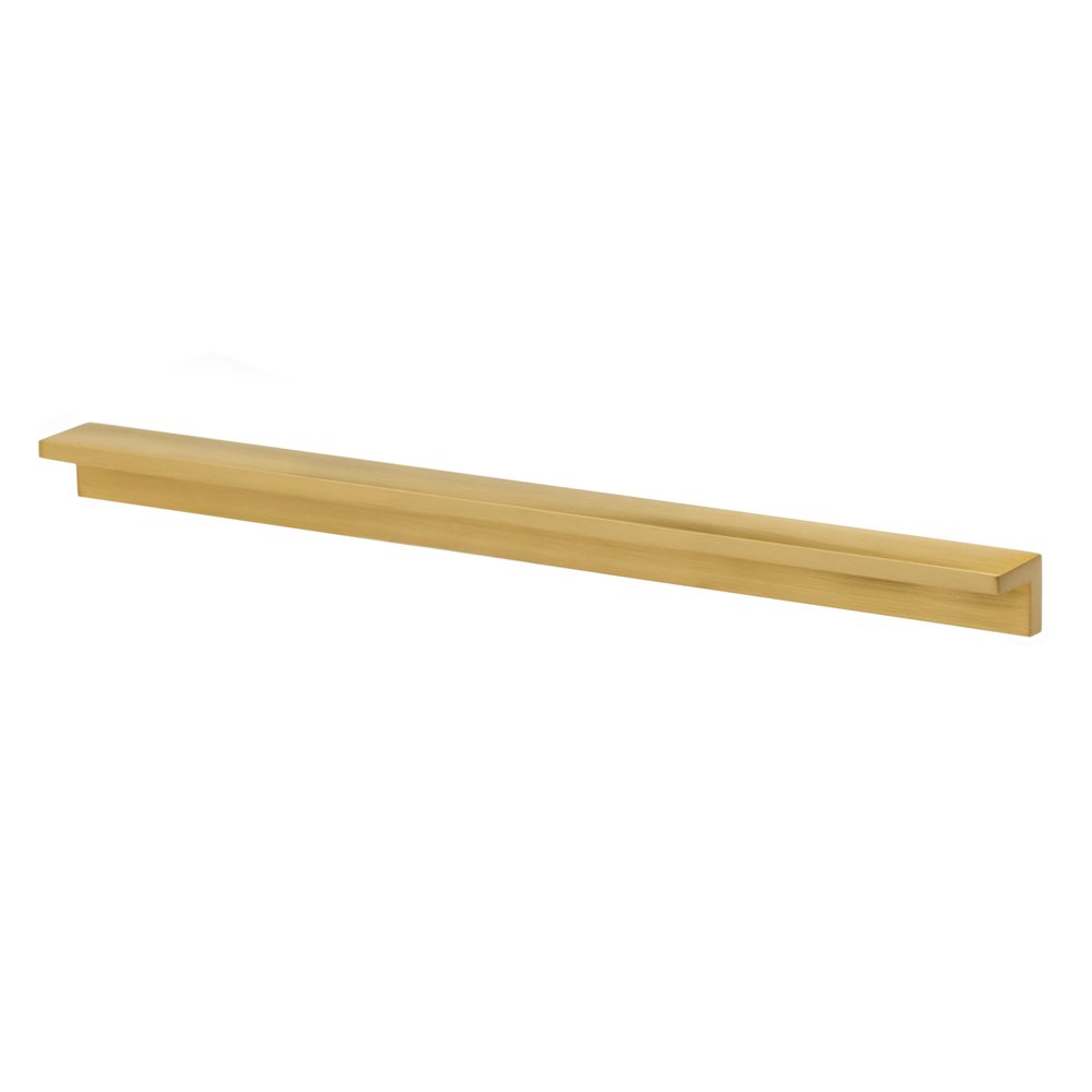Solid Brass 12" Centers Appliance Pull in Satin Brass