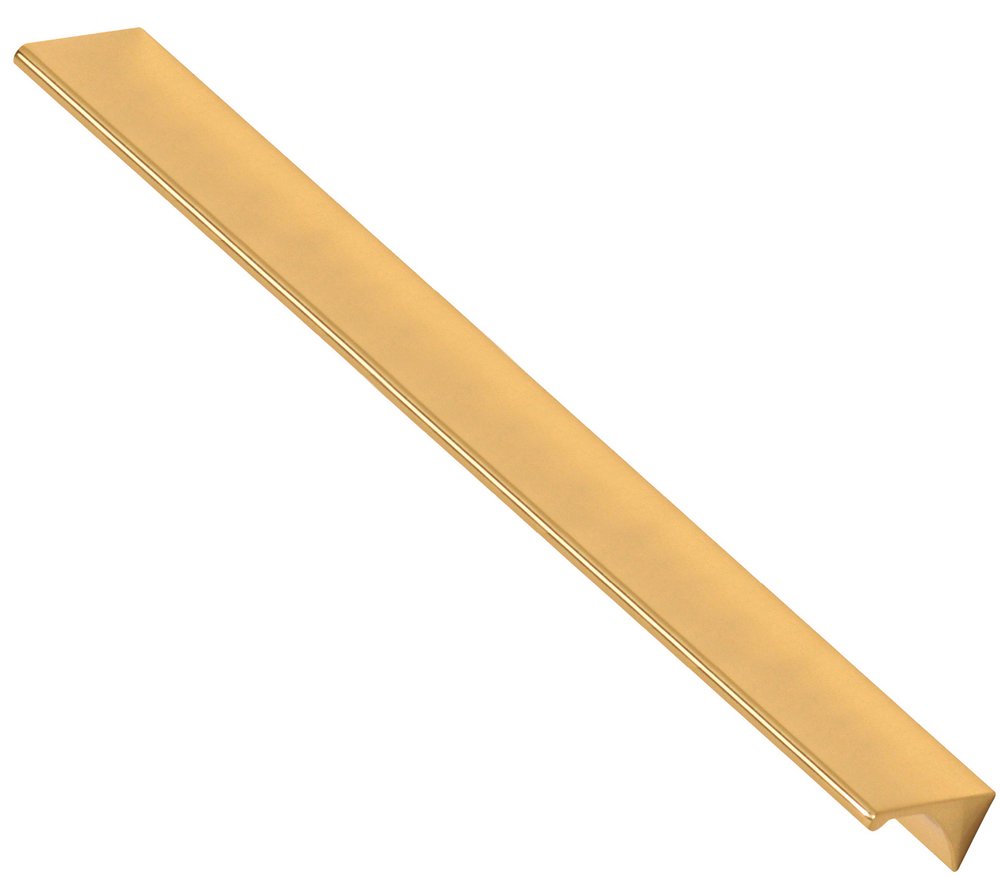 Solid Brass 12" Centers Tab Appliance Pull in Polished Brass