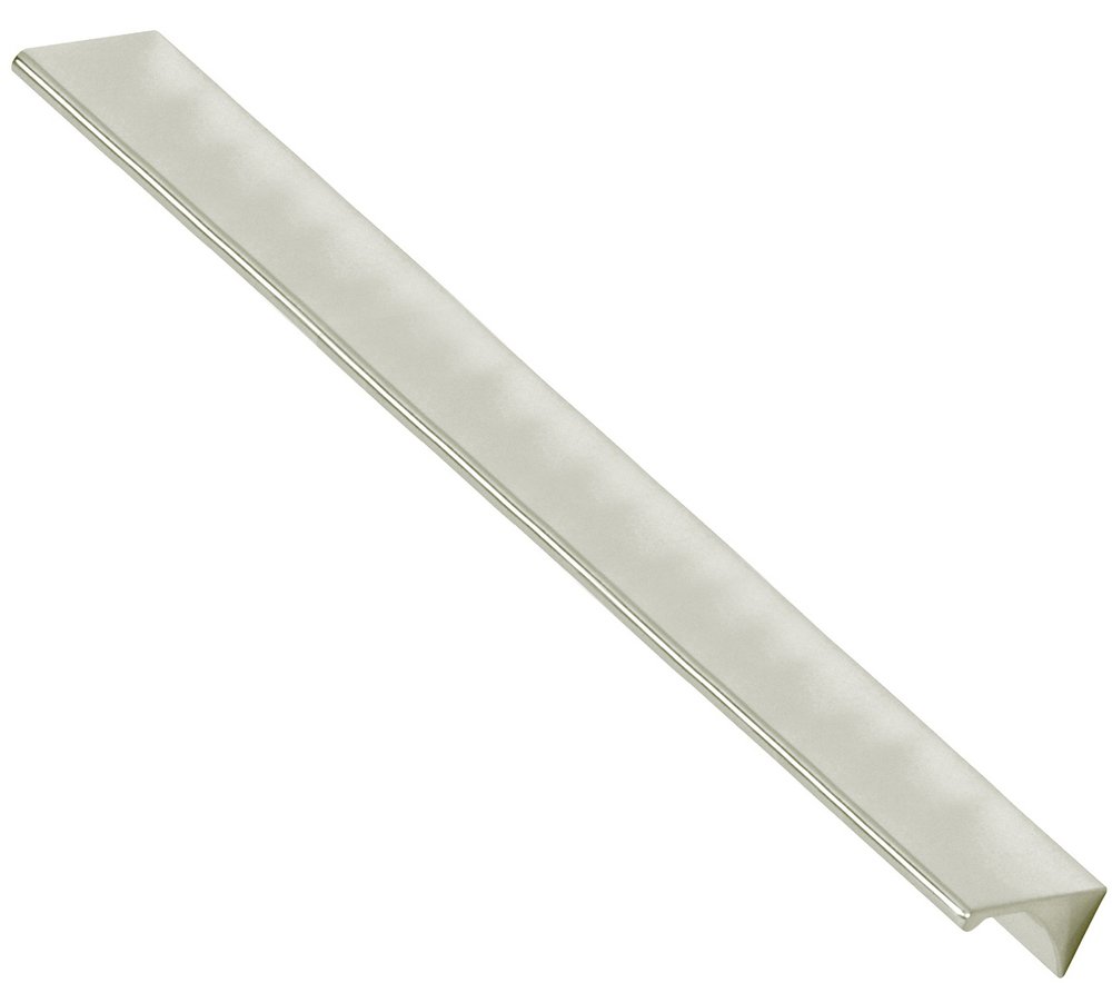 Solid Brass 12" Centers Tab Appliance Pull in Polished Nickel