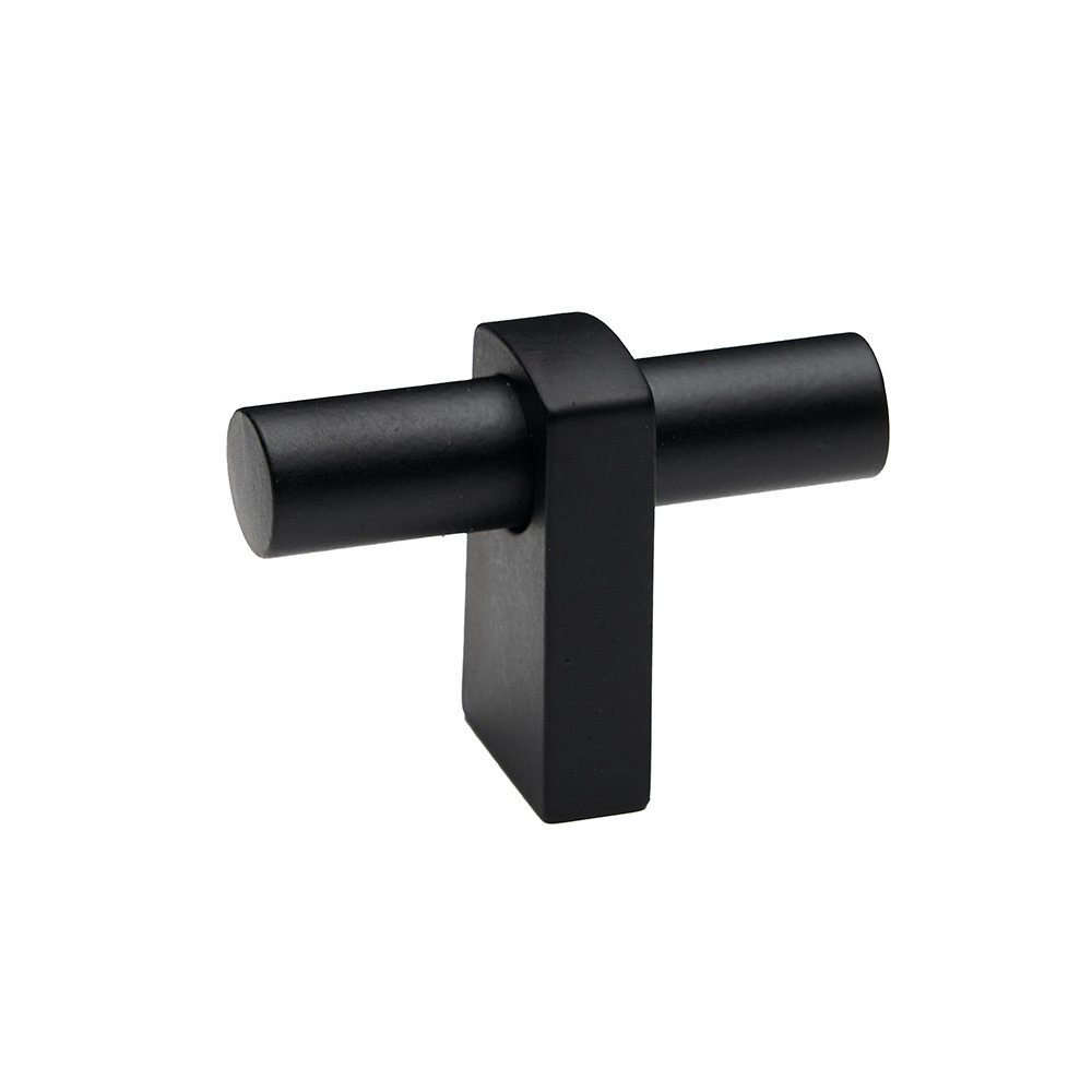 T Knob With Smooth Bar in Matte Black