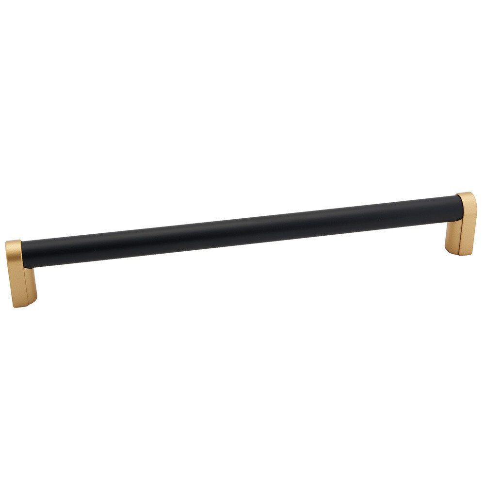 12" Centers Appliance Pull Smooth Bar in Champagne/Matte Black 