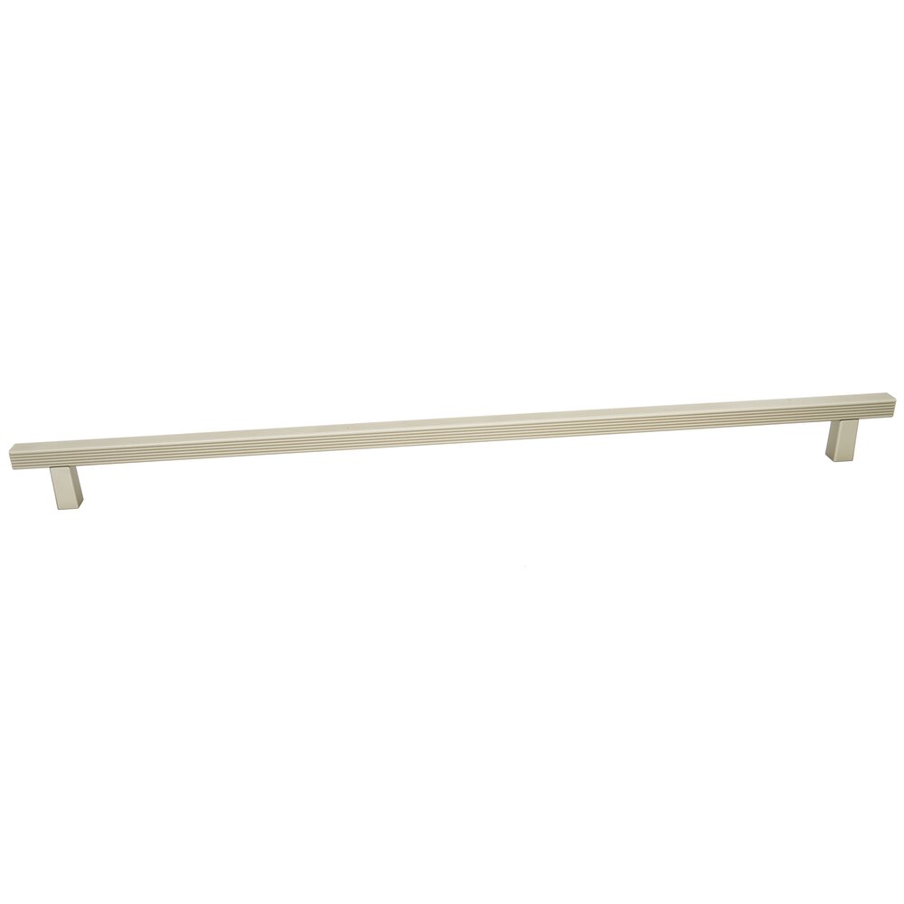 24" Centers Grooved Bar Appliance Pull In Matte Nickel
