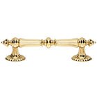 Solid Brass 4 5/8" Centers Pull in Unlacquered Brass