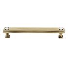 Solid Brass 6" Centers Pyramid Handle in Swarovski /Polished Antique